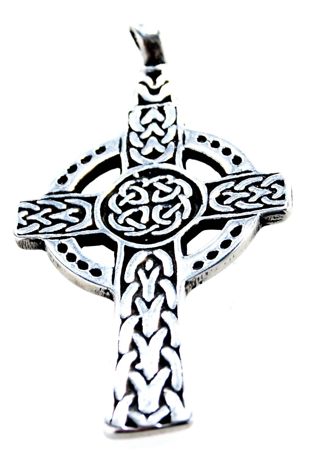 925 Kettenanhänger Keltenkreuz Kreuz, Radkreuz Kiss Silber Leather (Sterlingsilber) keltisches of Si.31