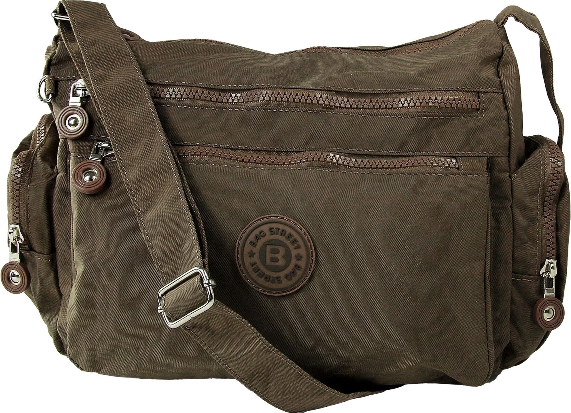 BAG STREET Schultertasche Bag Street Nylon braun Sportliche Damen (Schulter günstig online kaufen