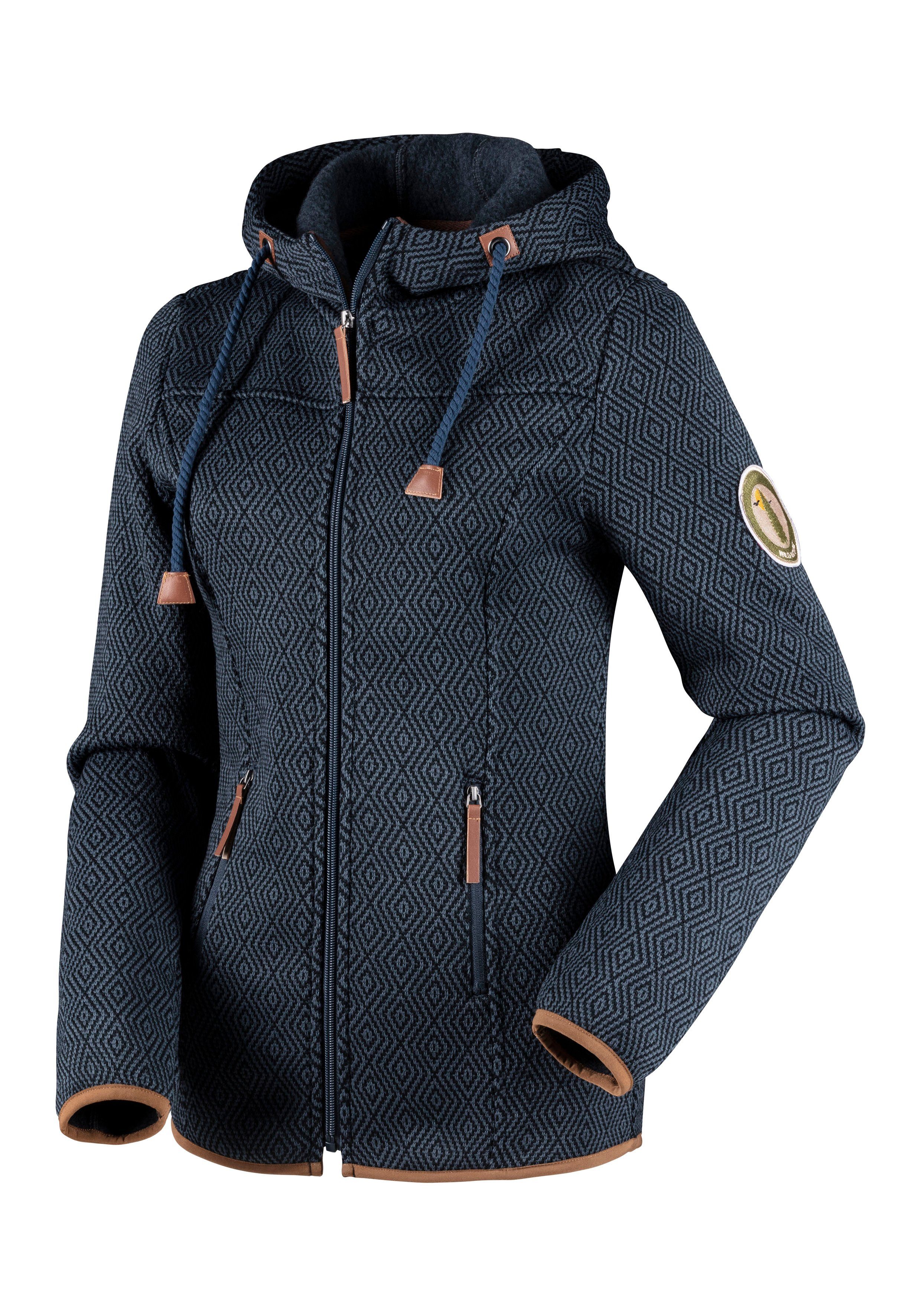 LASCANA ACTIVE Fleecejacke, mit Kapuze, Trekkingjacke mit Kapuze günstig online kaufen