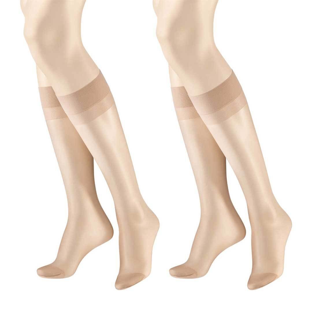 Hudson Feinkniestrümpfe Lilly Lafina 15 2-Pack (2-Paar) Гольфы im Doppelpack aus 100% Polyamid