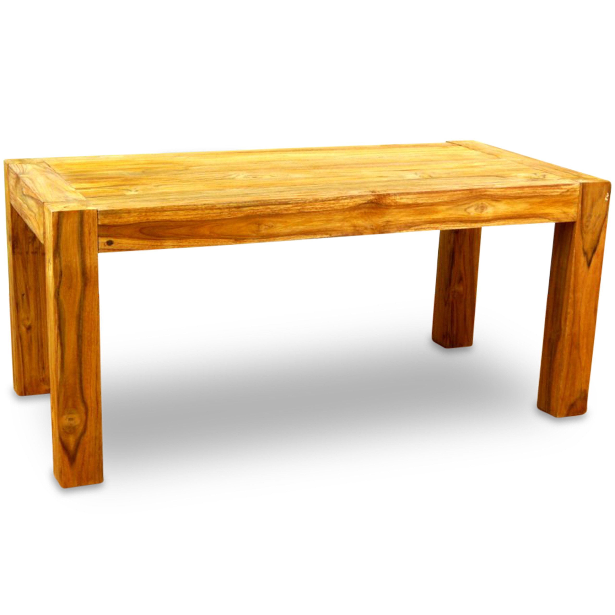 livasia Couchtisch Teakholz, handgefertigt aus Java, 100x50x45cm