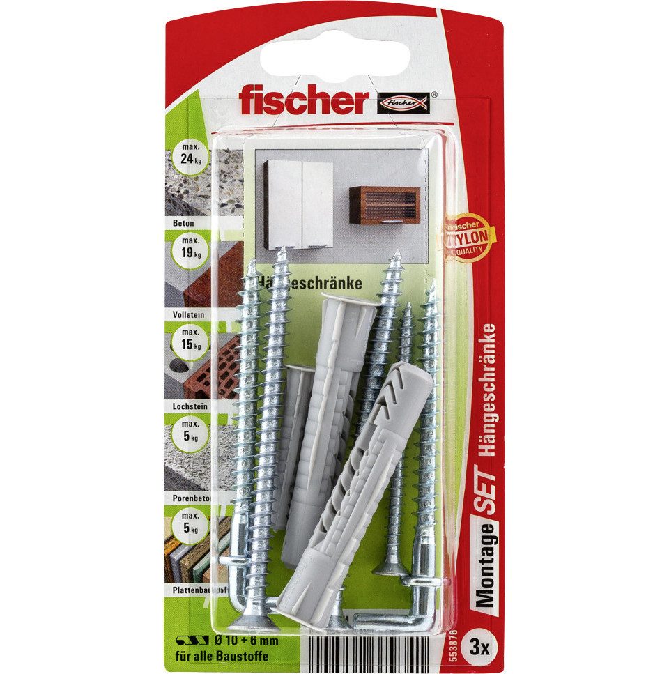 fischer Dübel-Set Fischer Montage-Set für Hängeschränke