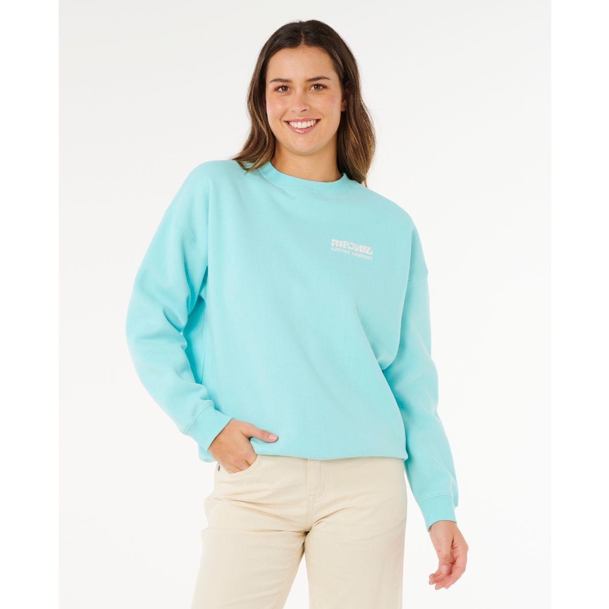 Rip Curl Sweatshirt Surf Puff Inspired Crew Komfortables Sweatshirt im Surf-Style mit weichem Finish, ideal für