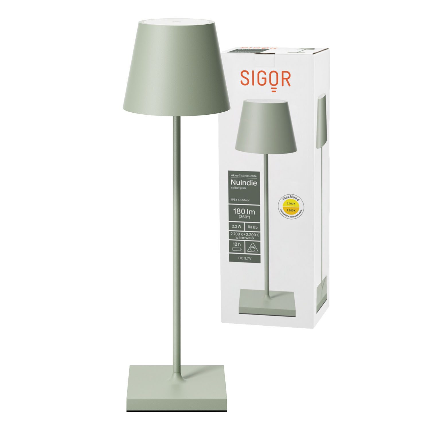 SIGOR LED Tischleuchte Akku-Tischleuchte, Dimmbar, LED günstig online kaufen