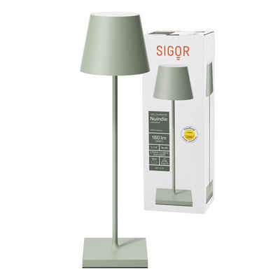 SIGOR LED Tischleuchte Akku-Tischleuchte, Dimmbar, 1 LED Platine, 2.700 K / 2.200 K