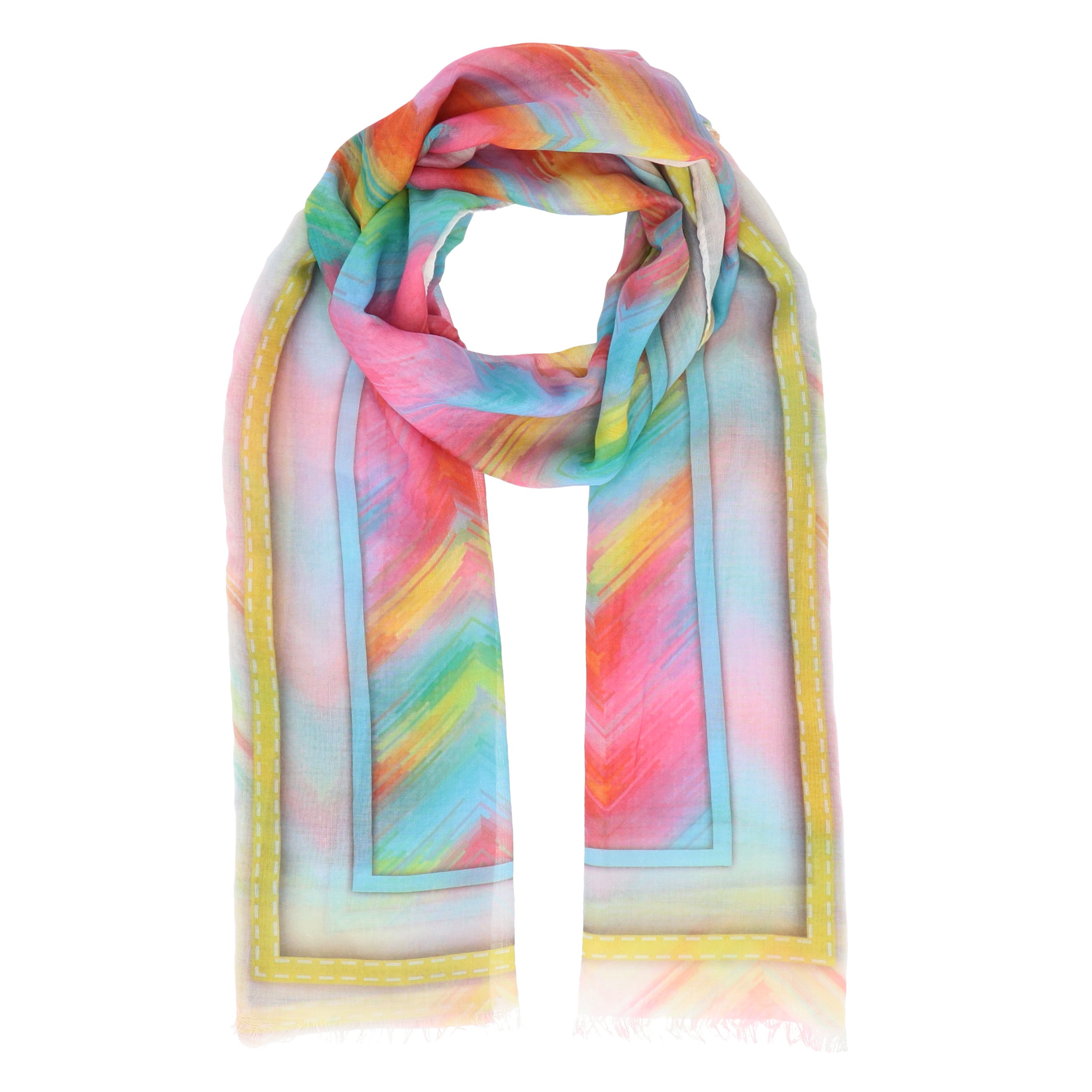 halsüberkopf Accessoires Modeschal Schal Ethno, mit Zickzack-Print