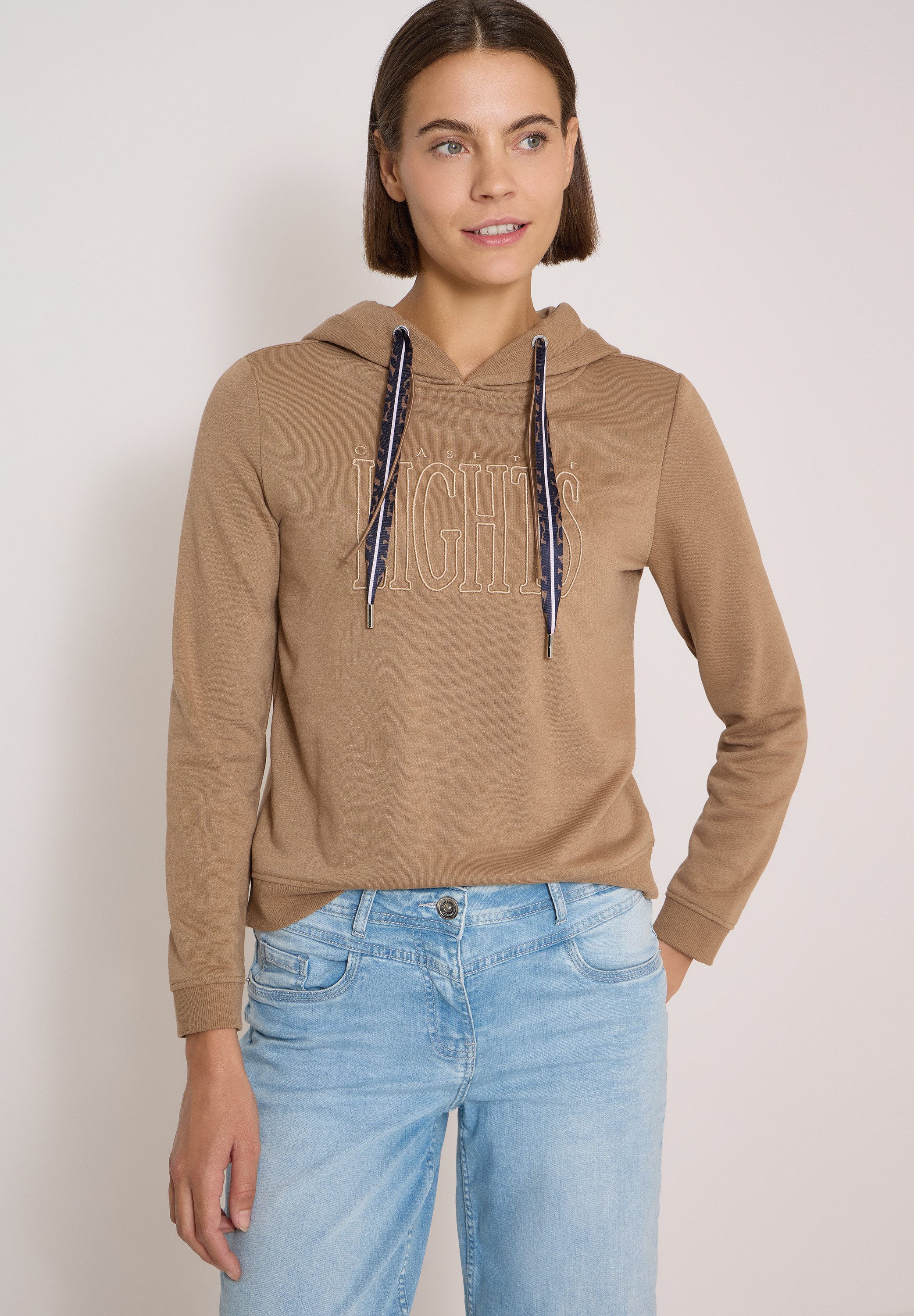 CECIL Sweatshirt mit Rippstrick