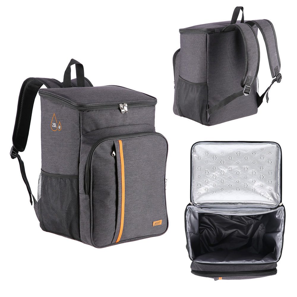 Nils Kühltasche Kühlrucksack Thermorucksack Picknickrucksack, 25 l, 25 l, Thermoisolierung, Rucksack, Netztaschen