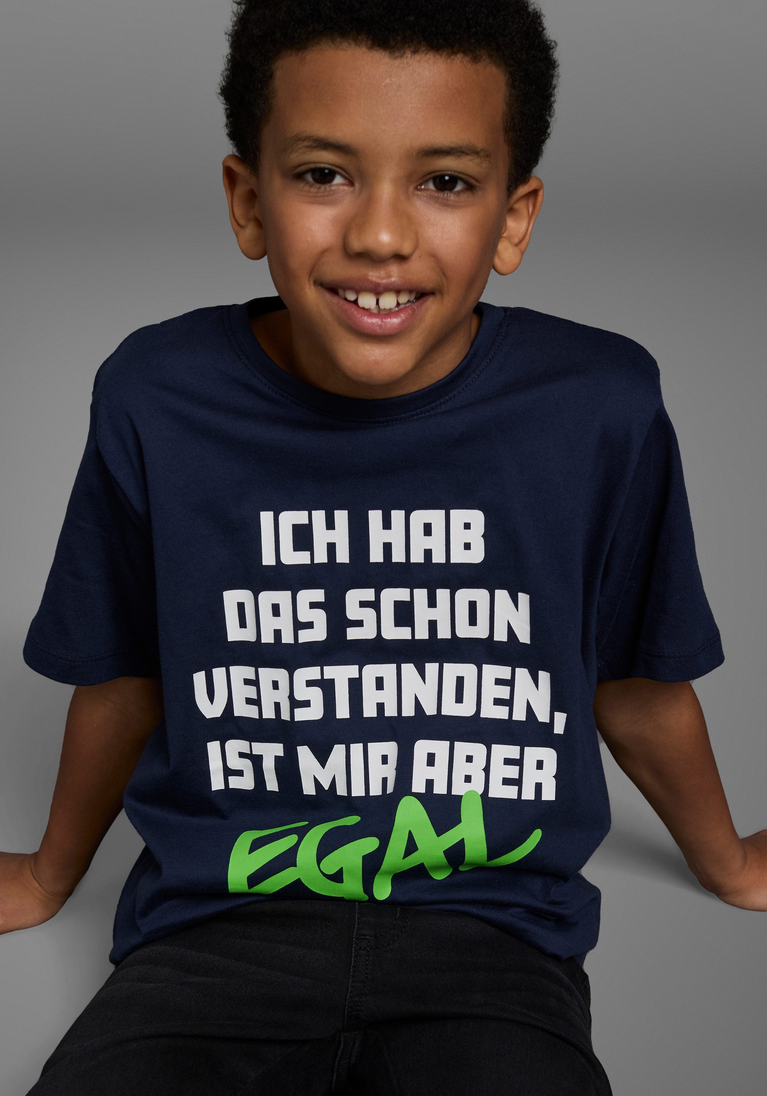 KIDSWORLD T-Shirt ICH HAB DAS SCHON VERSTANDEN... Kurzarm, Basic-Passform, bedruckt, Rundhalsausschnitt