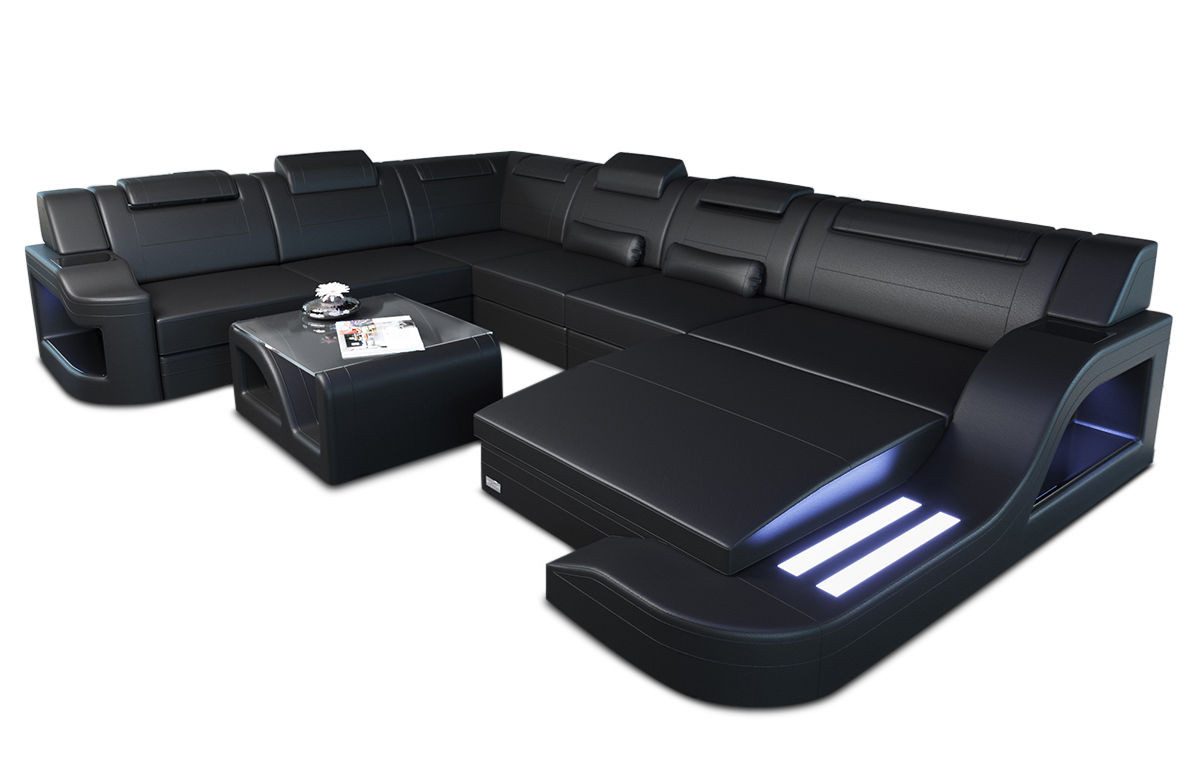 Sofa Dreams Wohnlandschaft XXL Ledersofa Palermo günstig online kaufen