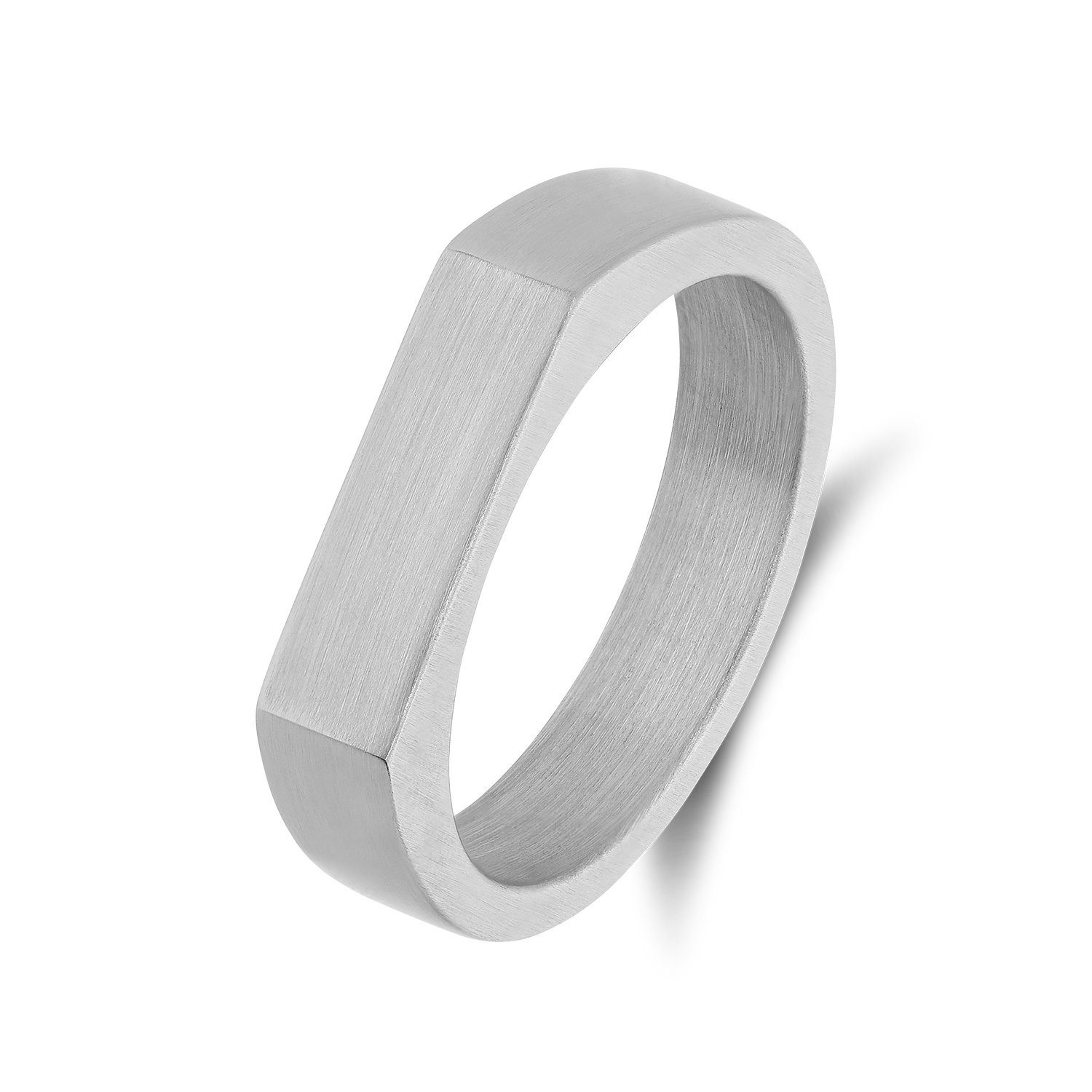 LUCARDI Siegelring Ring - Stahl - Silber - Kinder