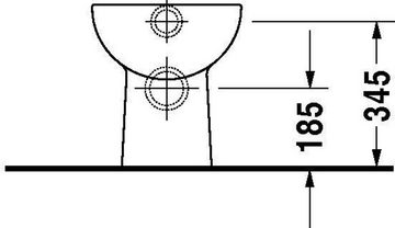 Duravit WC-Komplettset Duravit Stand-WC D-CODE ti 350x480mm Abg