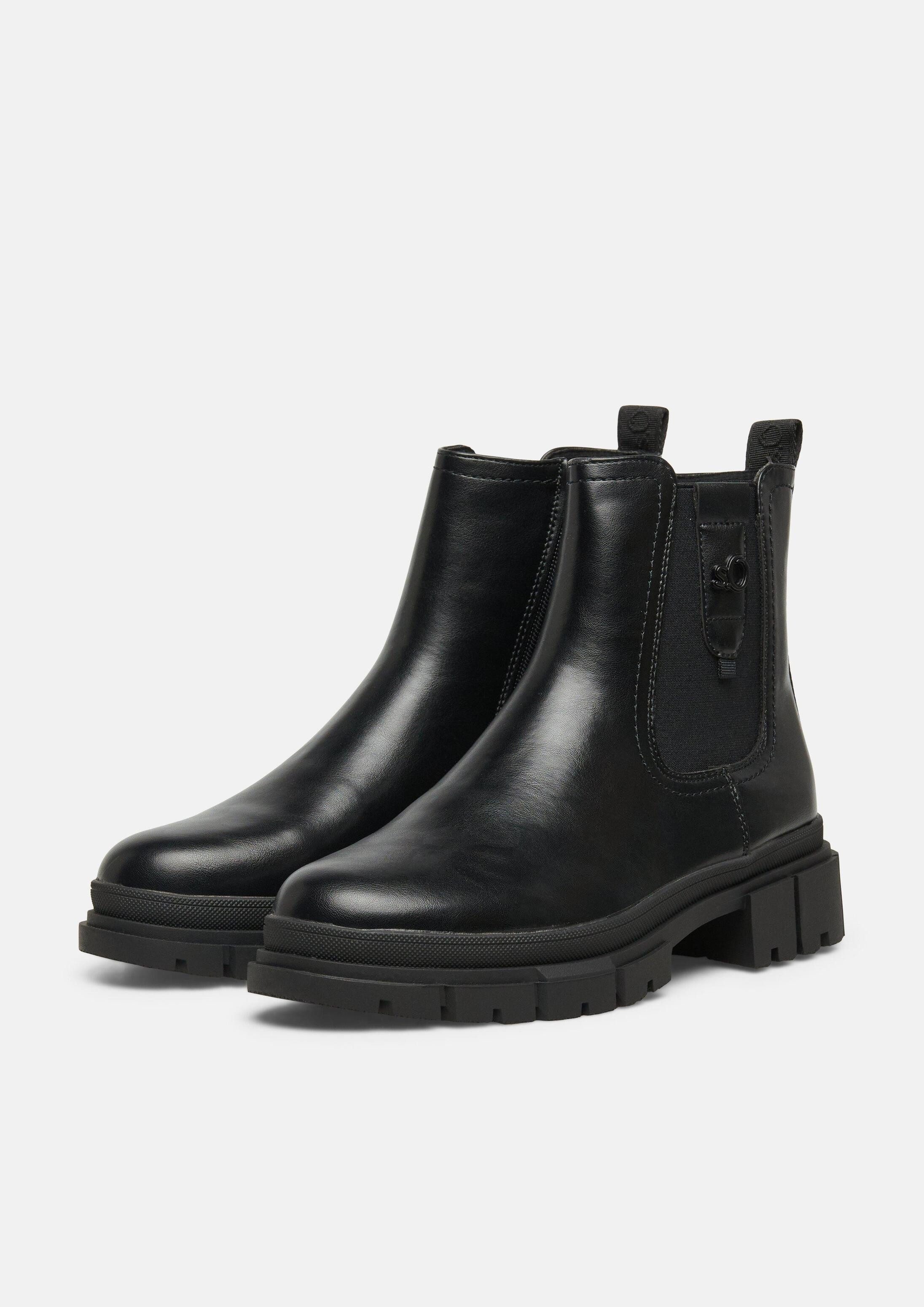 s.Oliver Chelsea boots Stiefel Chelsea Boots in Leder-Optik – Bild 3 von 3