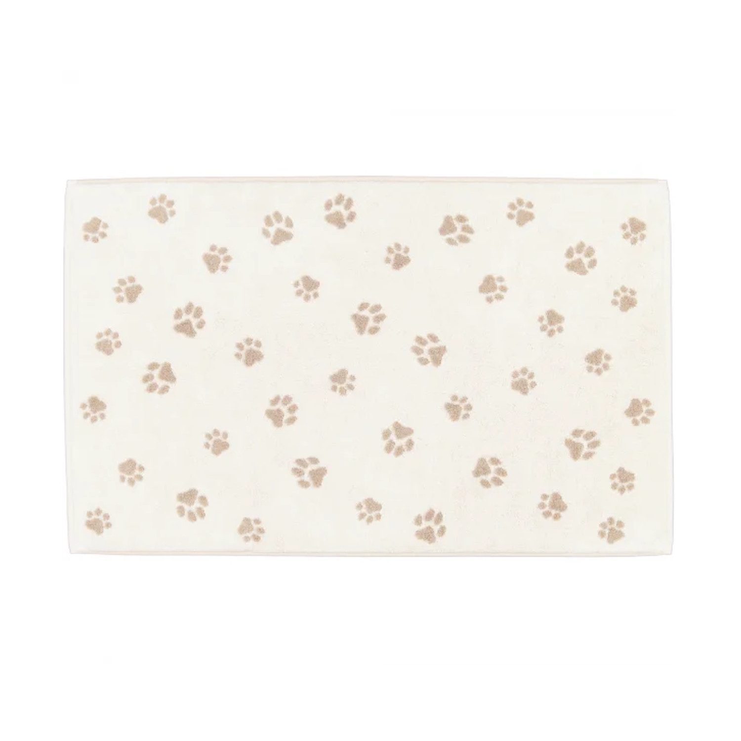 Cawö Badematte Cawö Badematte Duschvorleger We love Dogs 6247-33 Pfoten Beige 50x80, beidseitig nutzbar, Baumwolle, rechteckig, Angenehm weich