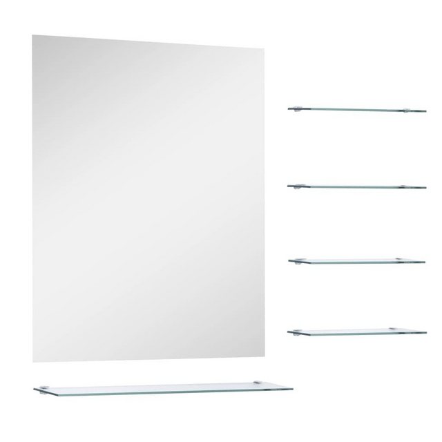 vidaXL Spiegel Wandspiegel mit 5 Ablagen Silbern 5060 cm  - Onlineshop Otto