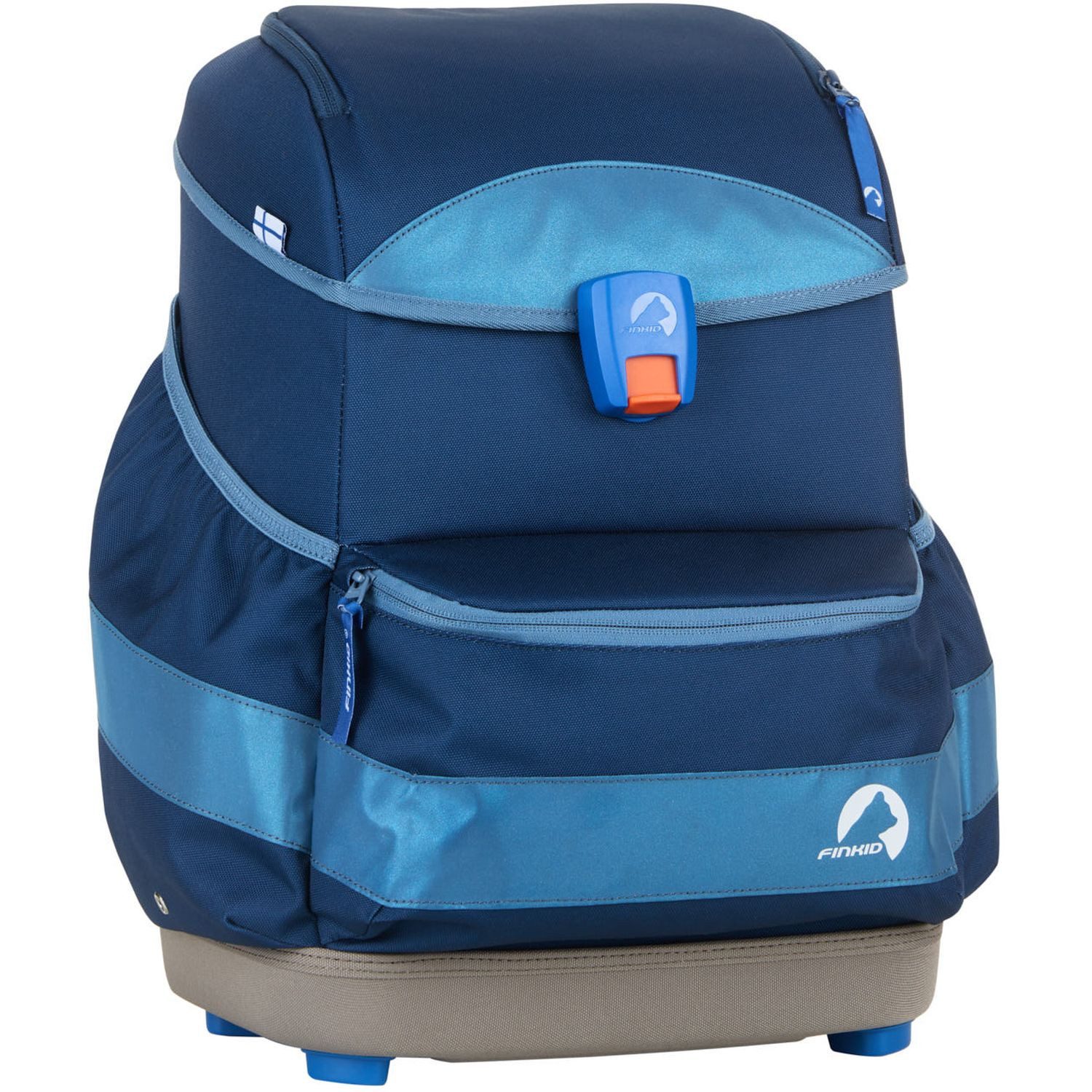 Finkid Schulranzen Schulranzenset 4-tlg. BUDDY EKO SPORT denim/dove