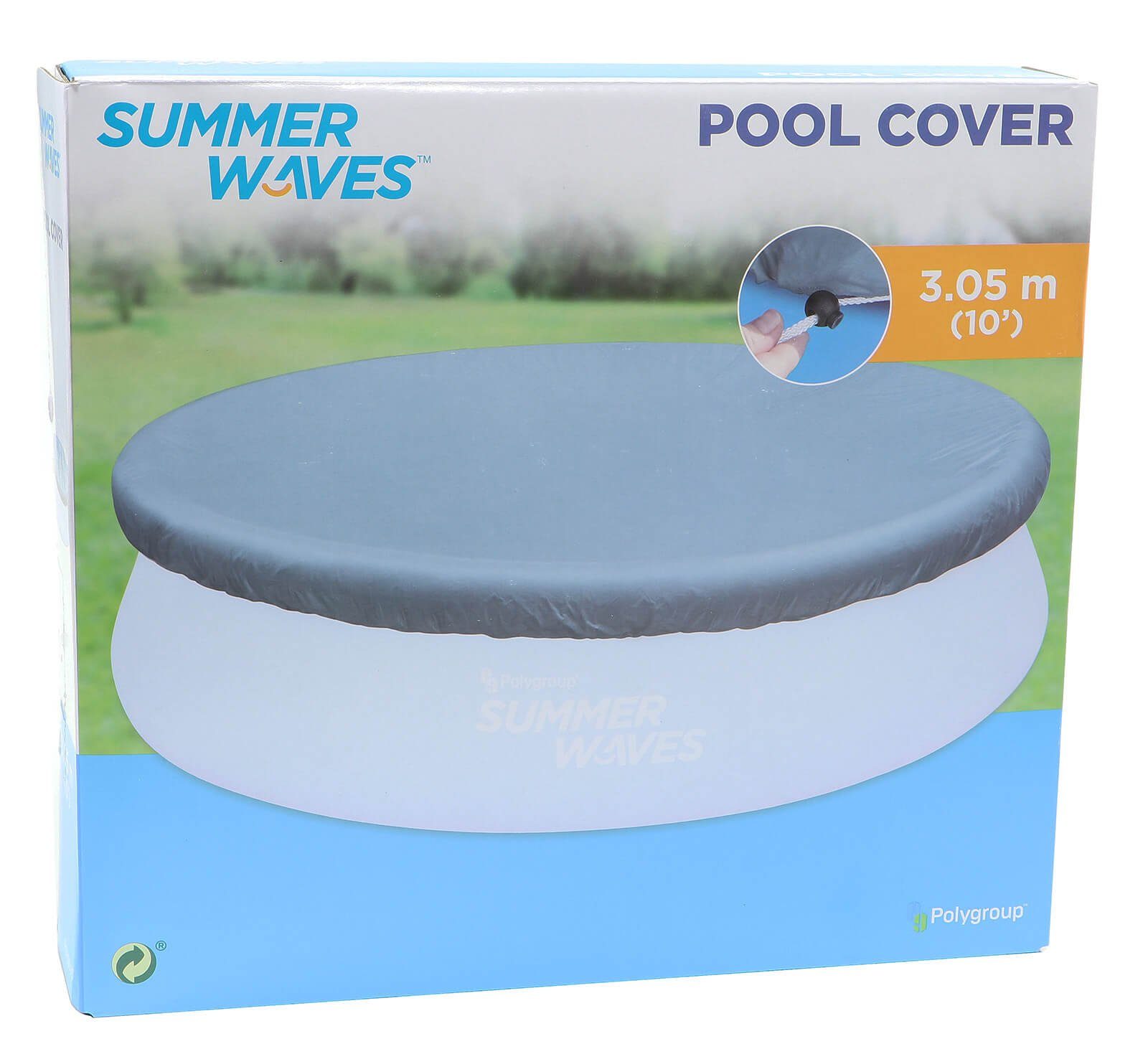 SummerWaves Pool-Abdeckplane Summer Waves Pool Abdeckplane 3,05m Fast Quick  Up Poolabdeckung
