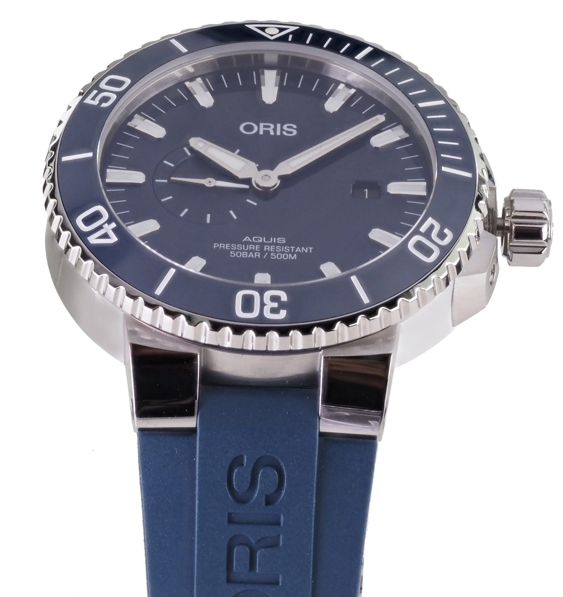 Oris Taucheruhr Automatik 01 743 7733 4155-07 4 24 69EB AQUIS SMALL SECOND 50 ATM AQUIS SMALL SECOND, 50 ATM Waterresistant