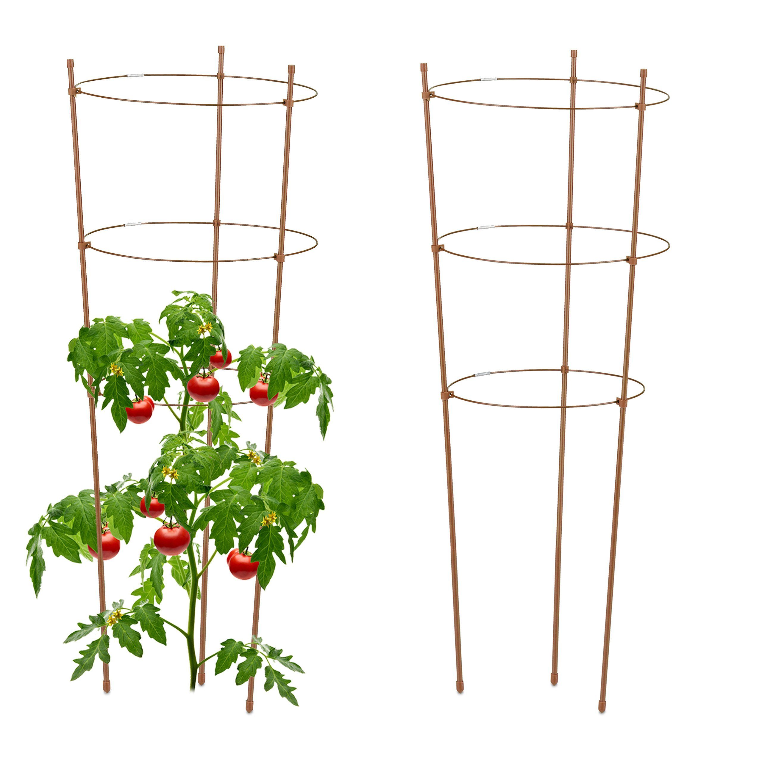 relaxdays Rankhilfe Braune Rankhilfe 76 cm günstig online kaufen
