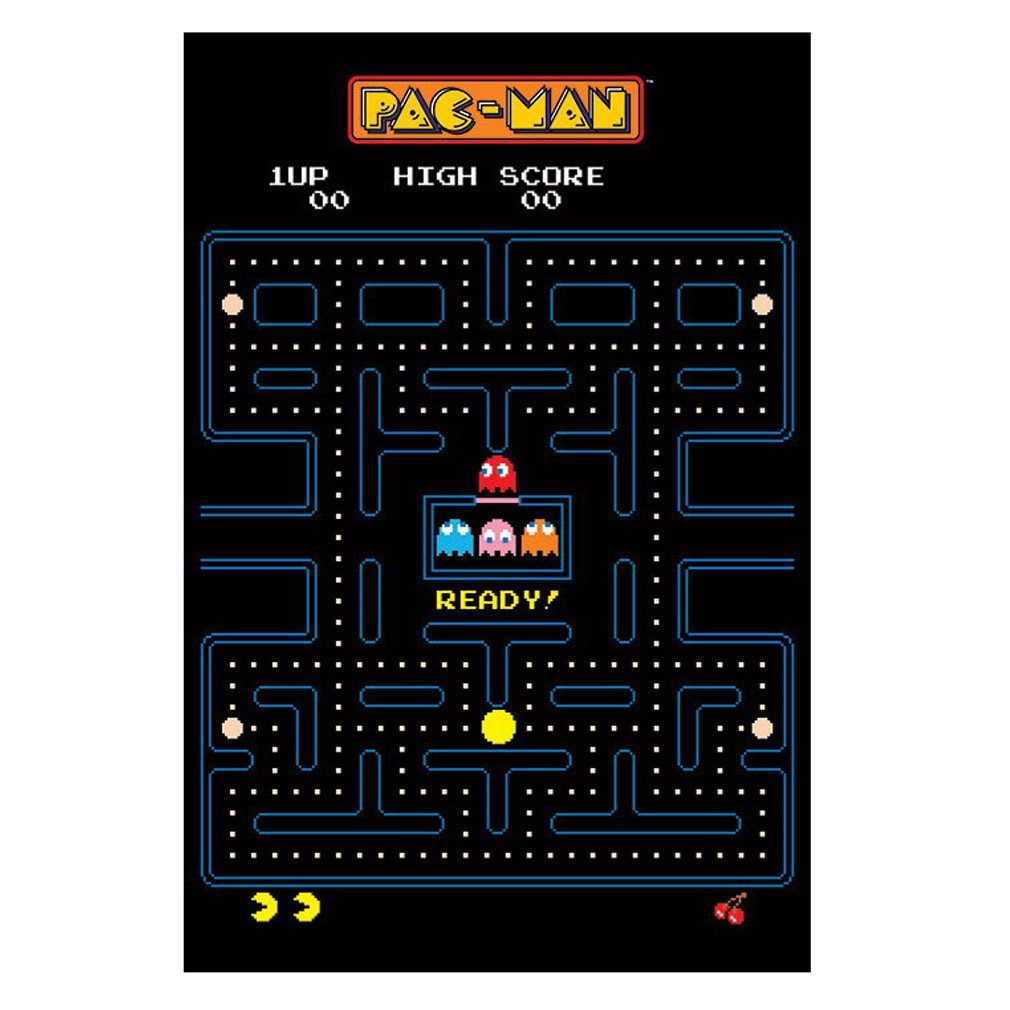 Pac-Man Poster Labyrinth, Plakat Wanddekoration