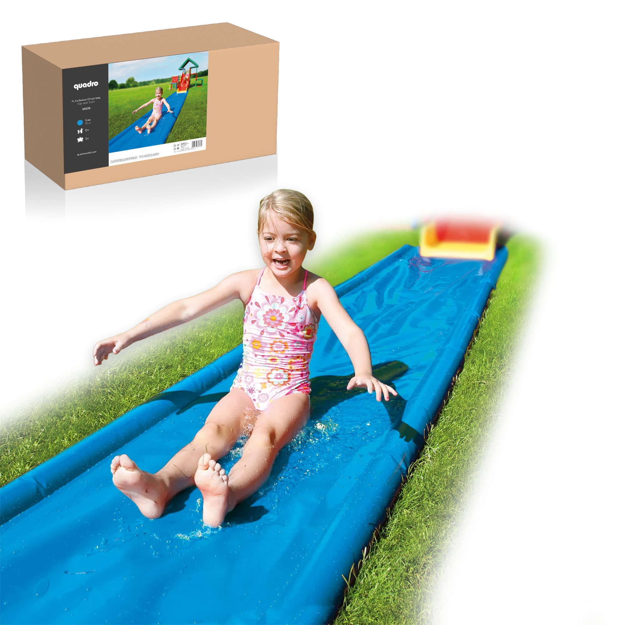 QUADRO Spielturm-Erweiterung Rutschenverlängerung, (Bewegungsfördernde Erweiterung, Erweiterung für alle QUADRO Baukastensysteme), Passende Rutschenverlängerung, ab 3 Jahren, Made in Germany, UV-stabil