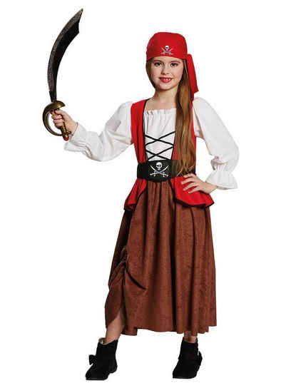Rubie´s Kostüm Anne Bonny Piratin, Klassisches Piratenkostüm für Mädchen