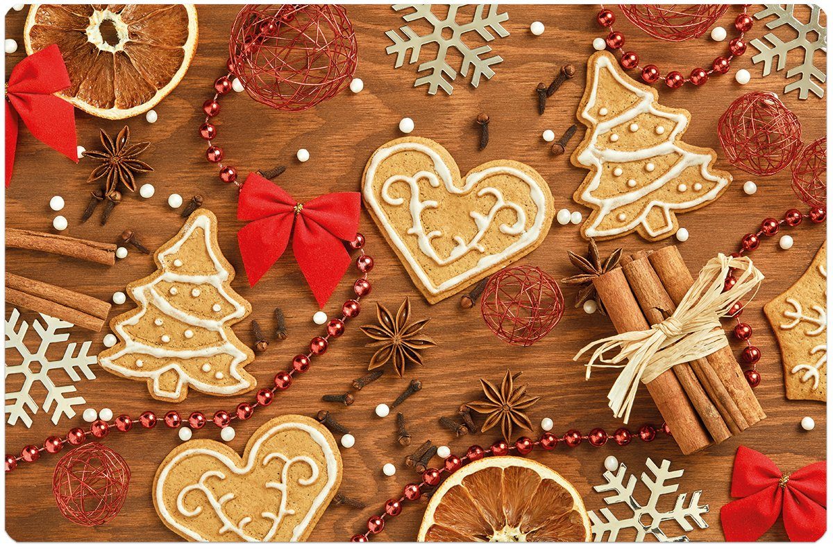 matches21 HOME & HOBBY Platzset Abwaschbare Tischsets 6er Set Weihnachten K günstig online kaufen
