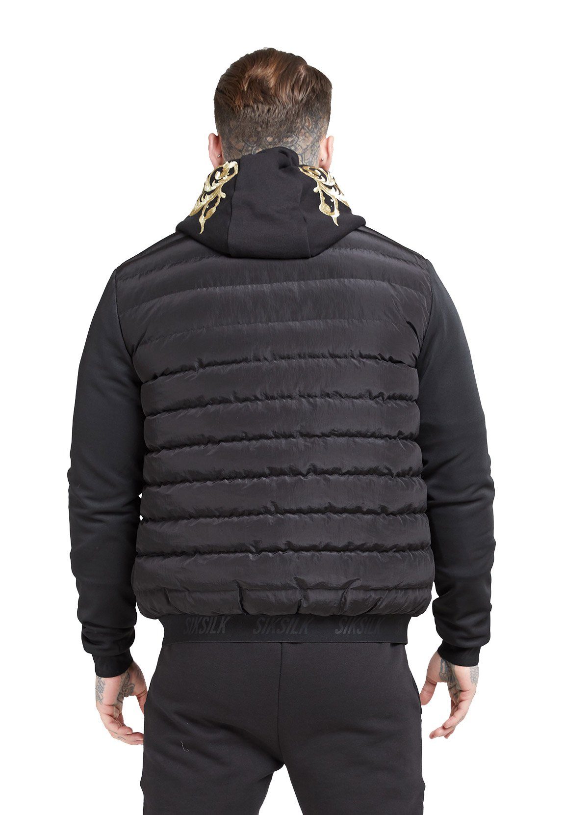 JACKET Kurzjacke STORM Black Siksilk BUBBLR Jacke SikSilk SS-15676 Herren