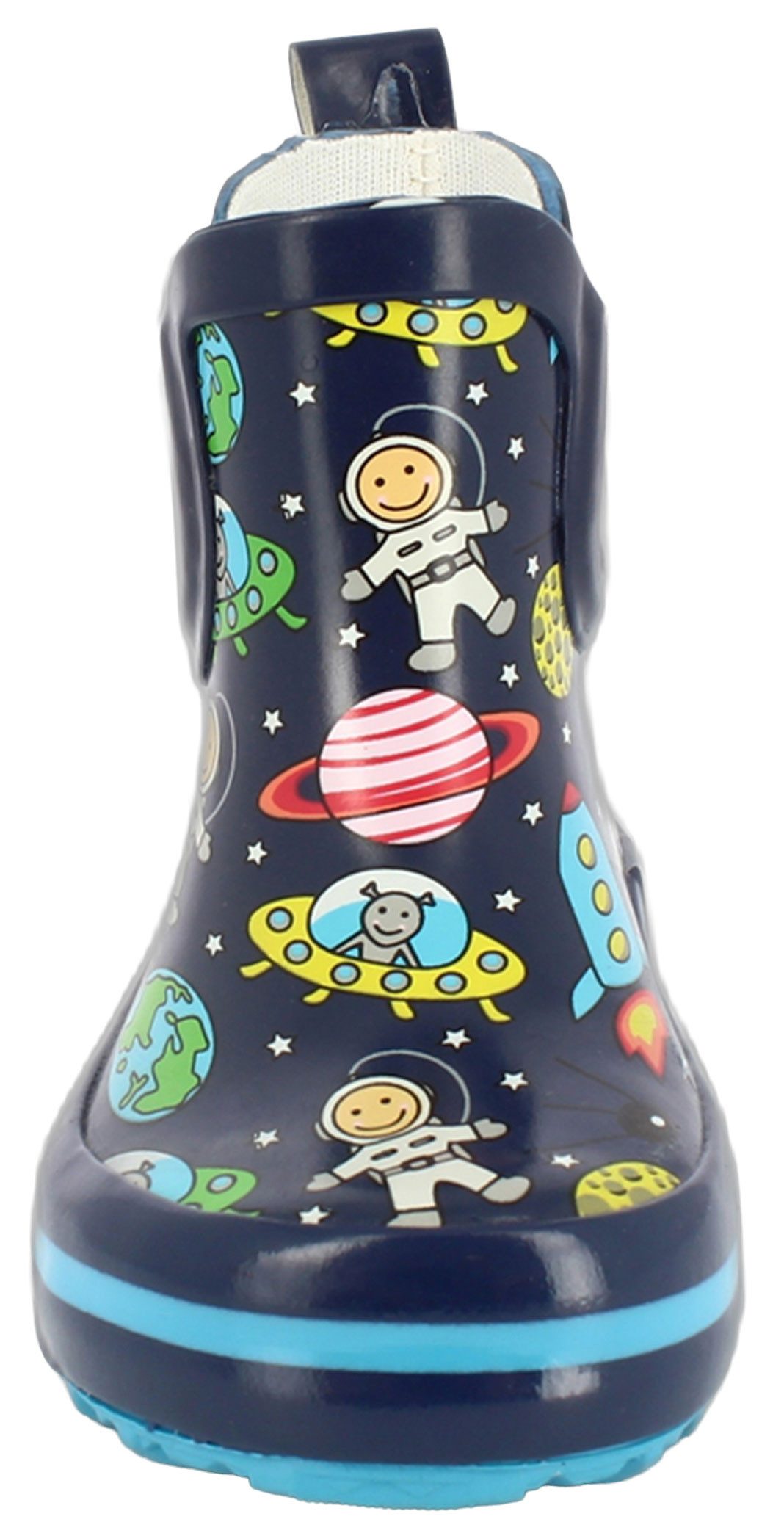 Beck Kleinkinder Gummistiefel Space Gummistiefel (wasserdichte Kurzstiefel, für trockene Füße bei Regenwetter) herausnehmbare Innensohle, weicher flexibler Natu – Bild 3 von 5