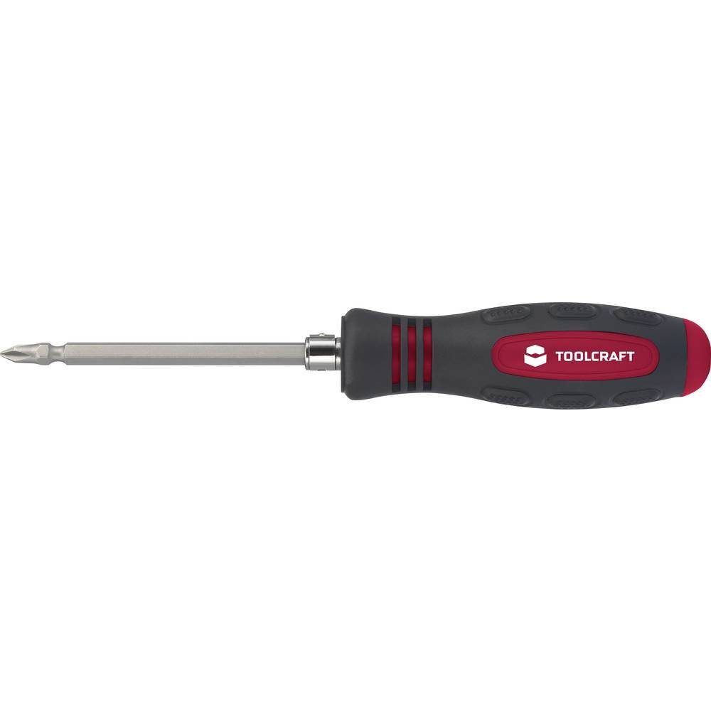 TOOLCRAFT Bit-Schraubendreher 8-In-1 Wechselklinge Schlitz/Ph mit Magnetisierer