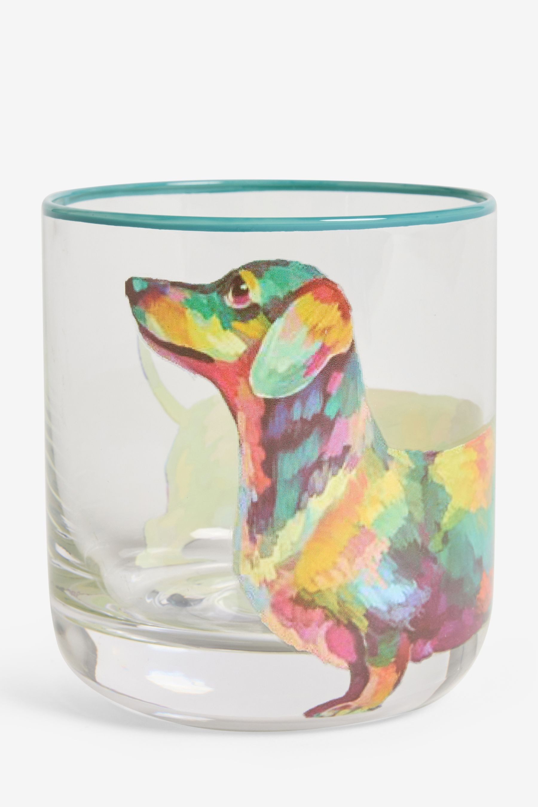 Next Tumbler-Glas Whiskeygläser mit Dackelmotiven, 4er-Set, 4-tlg., Glas