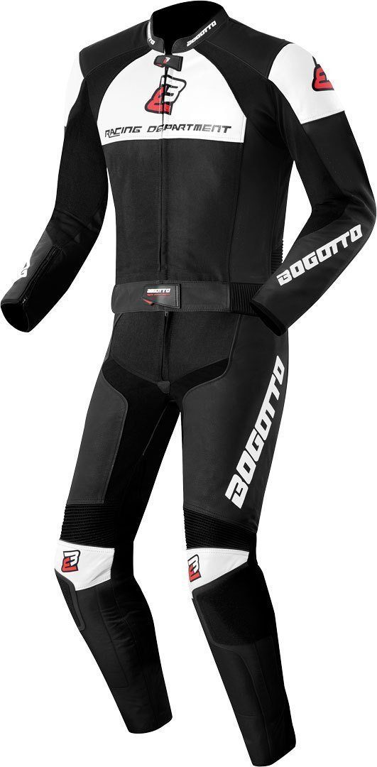 Bogotto Motorradkombi Losail 2-Teiler Motorrad Lederkombi reißverschluss
