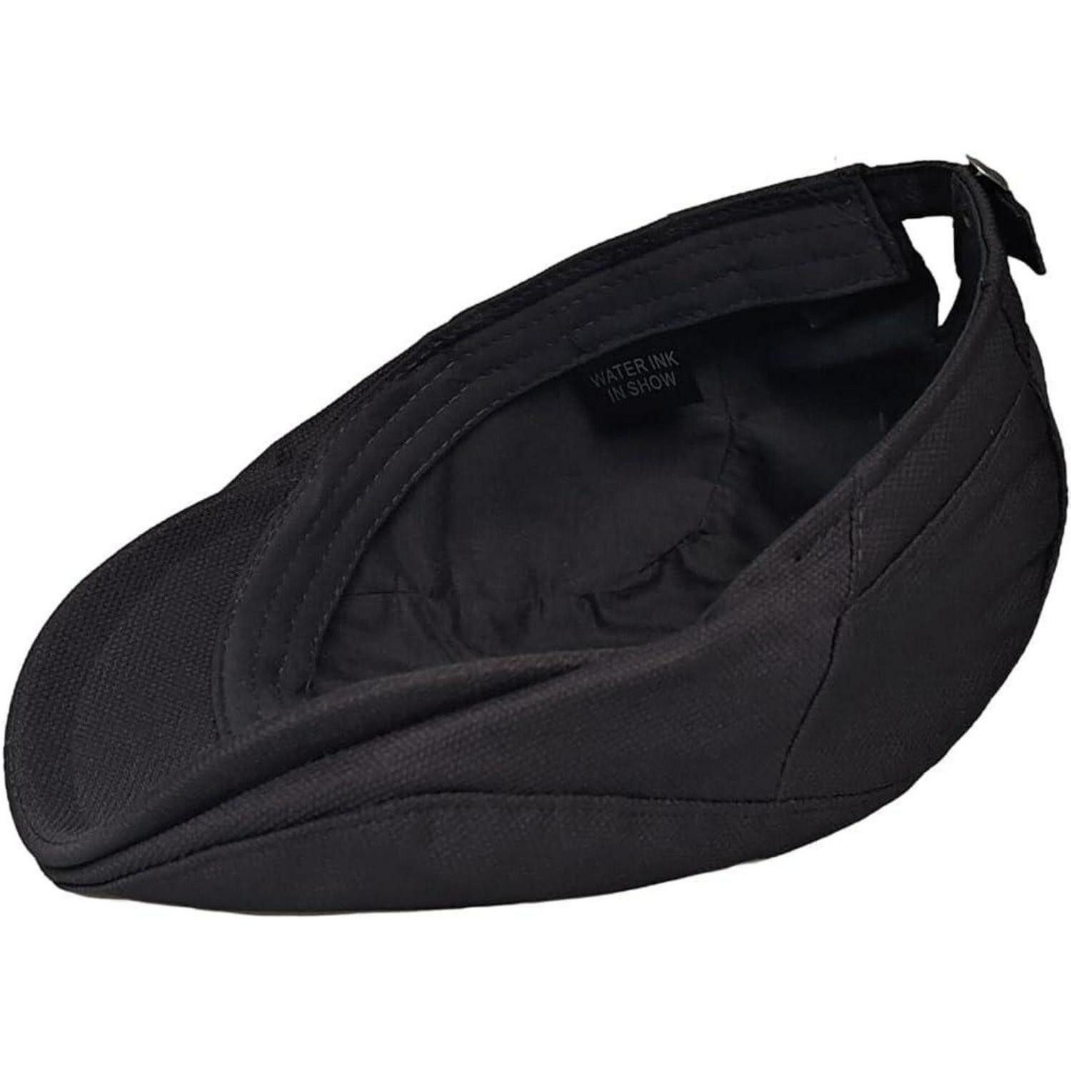 LuxusKollektion Schiebermütze Schiebermütze Herren Flatcap Gatsby Newsboy Einheitsgröße M Schwarz – Bild 5 von 5