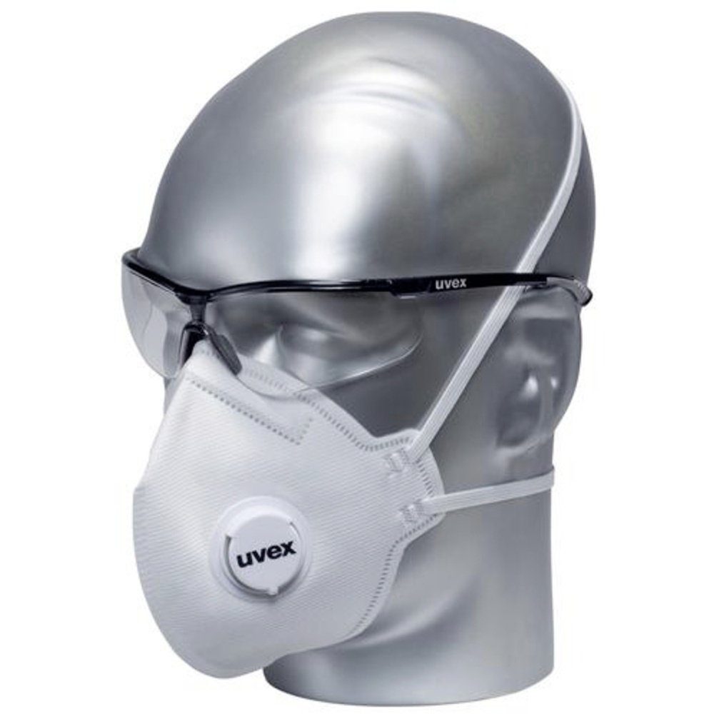 Schwarz sportstyle DIN uvex Uvex Grau, Arbeitsschutzbrille Schutzbrille 9193080 UV-Schutz inkl.