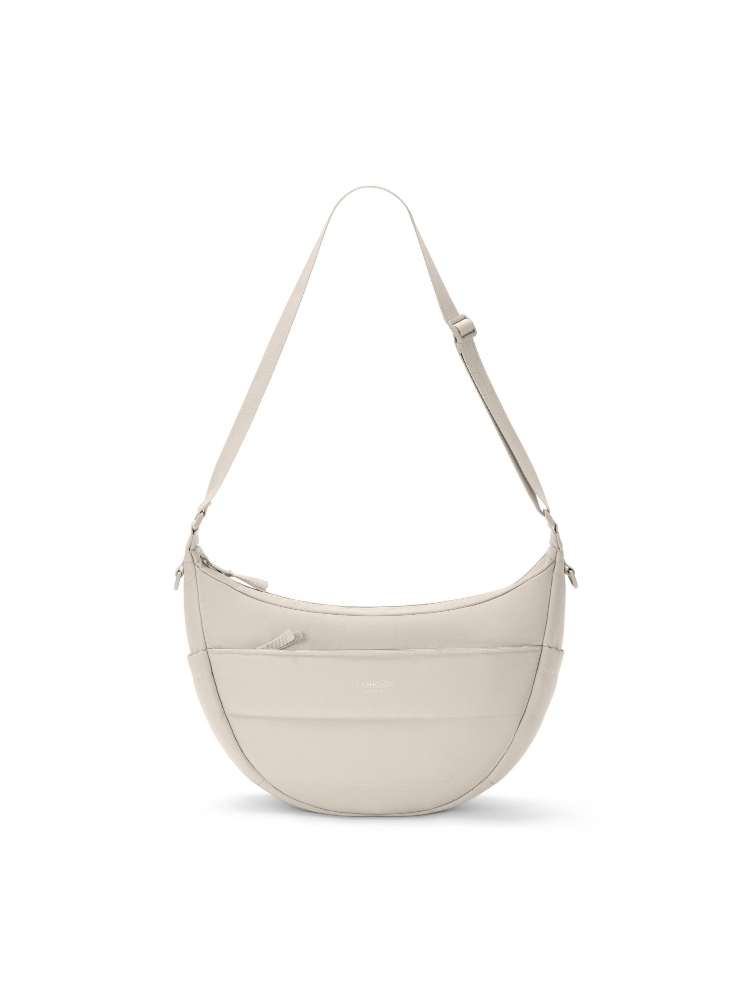 LARKSON Umhängetasche Emma Half Moon Bag, Puffer Halbmondtasche mit vielen Fächern