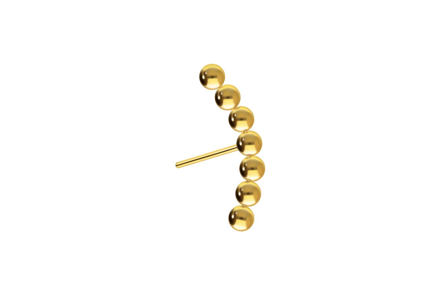 Piercing-Set Titan Aufsatz mit Push Pin 7 KUGELN