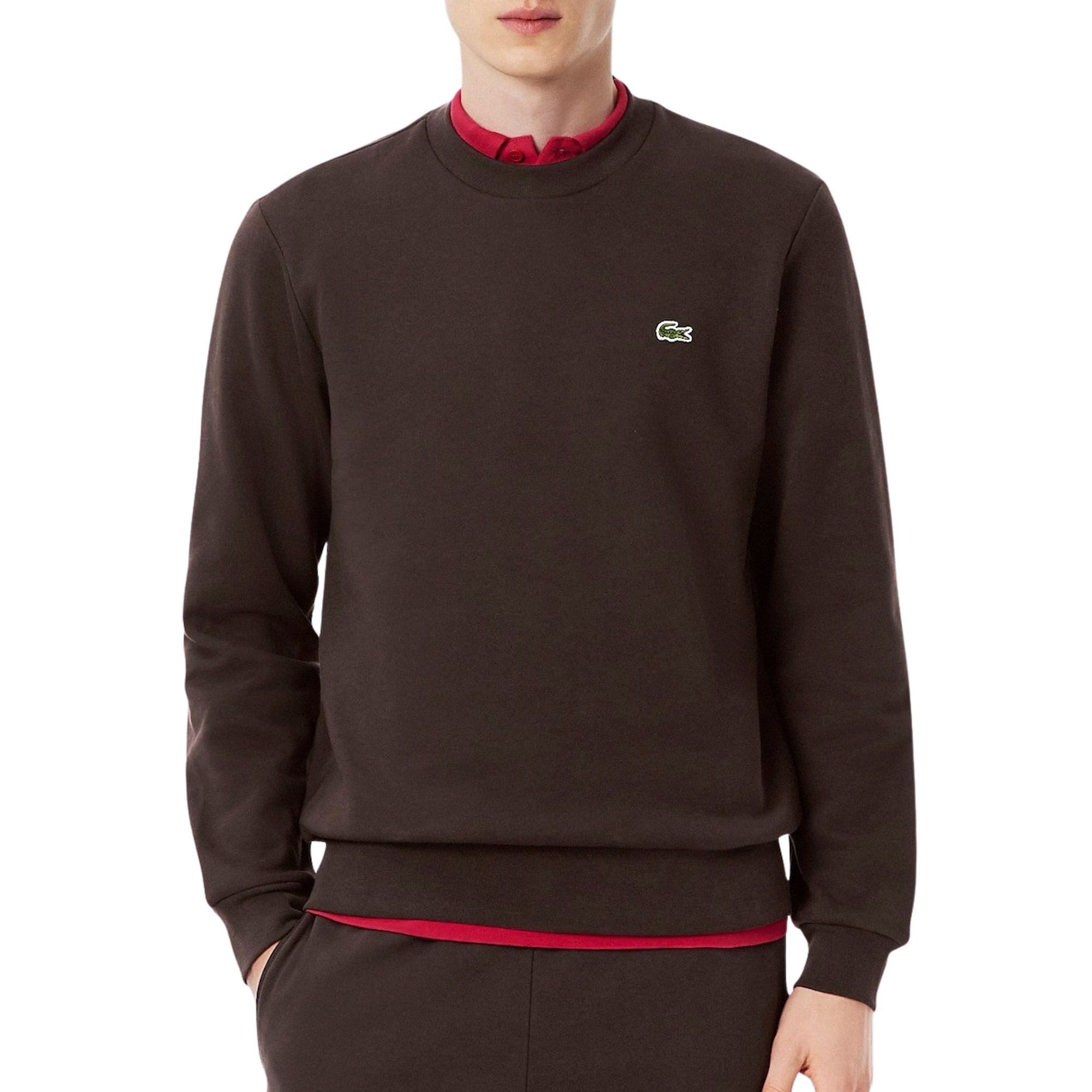 Lacoste Kapuzenpullover Herren Sport Bio Cotton Fleece Crew Pullover günstig online kaufen