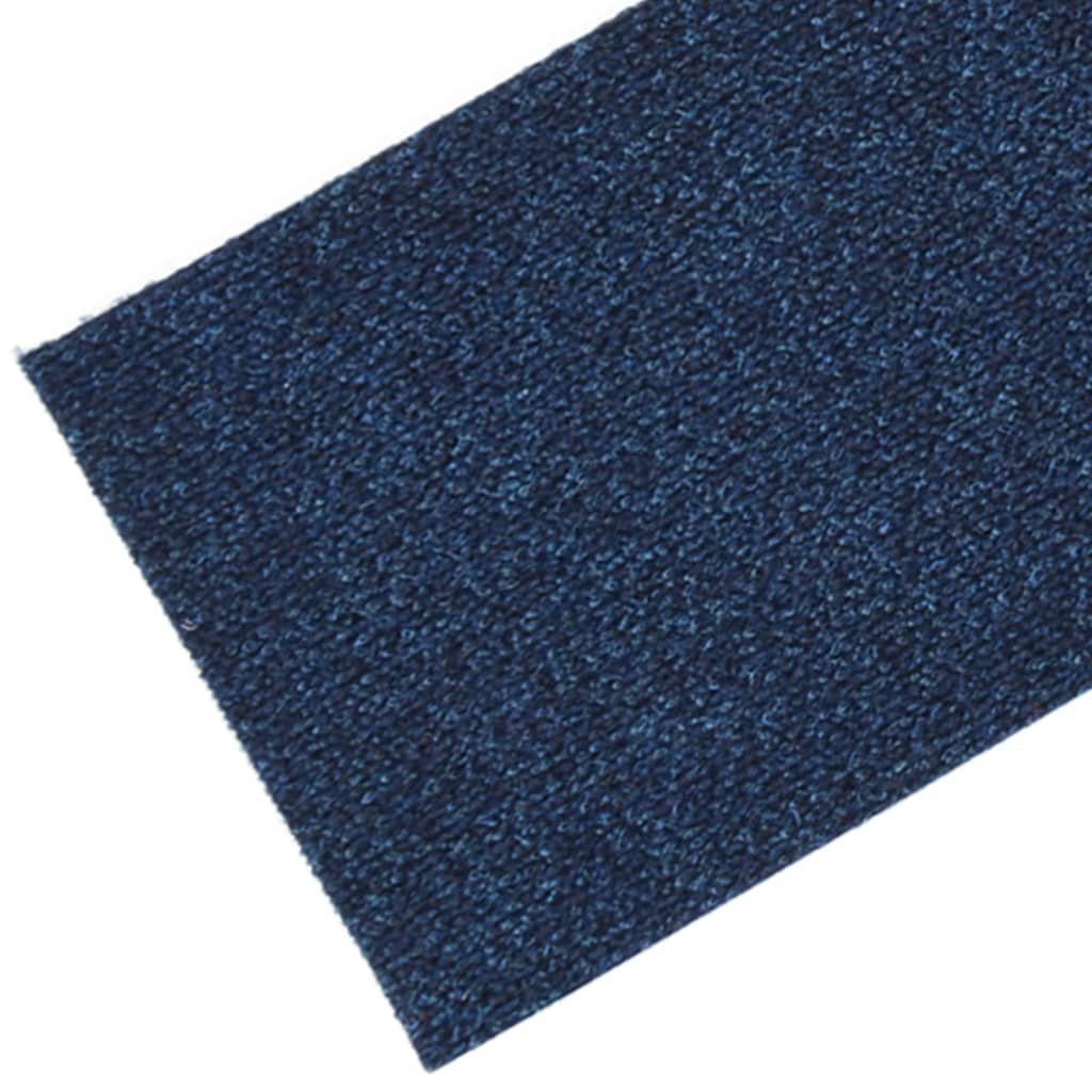 15 20 Treppenmatten mm Blau, 76x20 Stufenmatte Selbstklebende Höhe: cm Stk vidaXL, Rechteckig