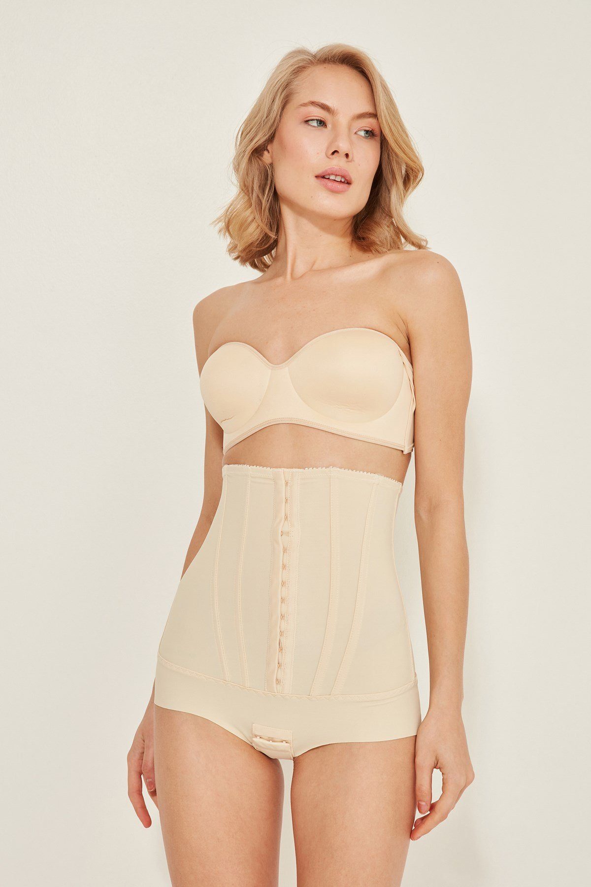 C&CITY Miederbody Hohe Taille Bauchkontrolle Shapewear-Slips