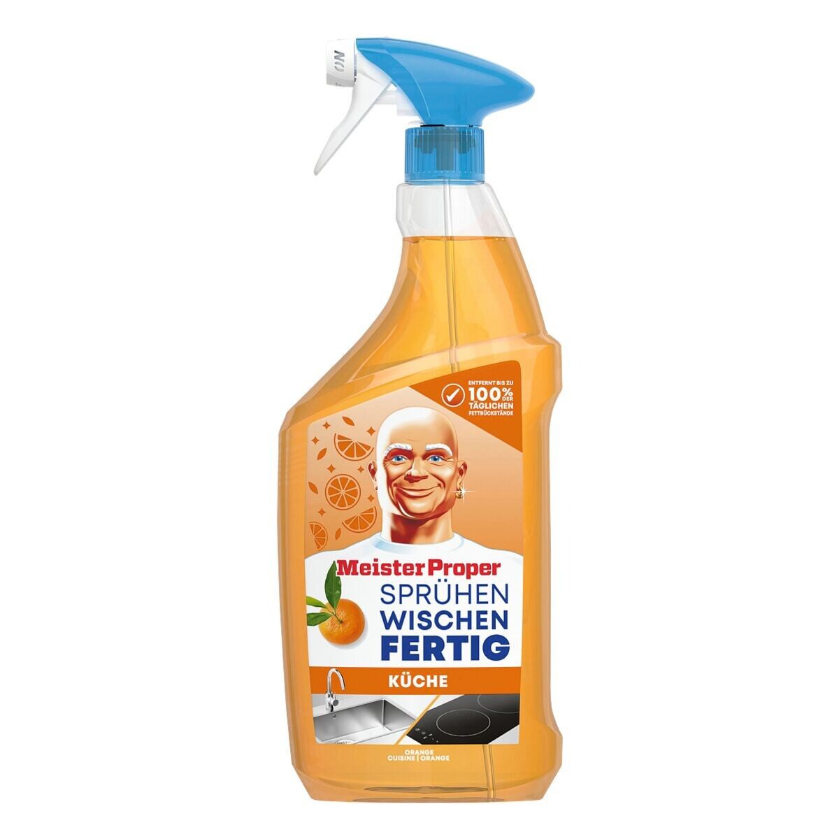 MEISTER PROPER Sprühen Wischen Fertig Küchenreiniger (800 ml, Allzweckreiniger- Spray)