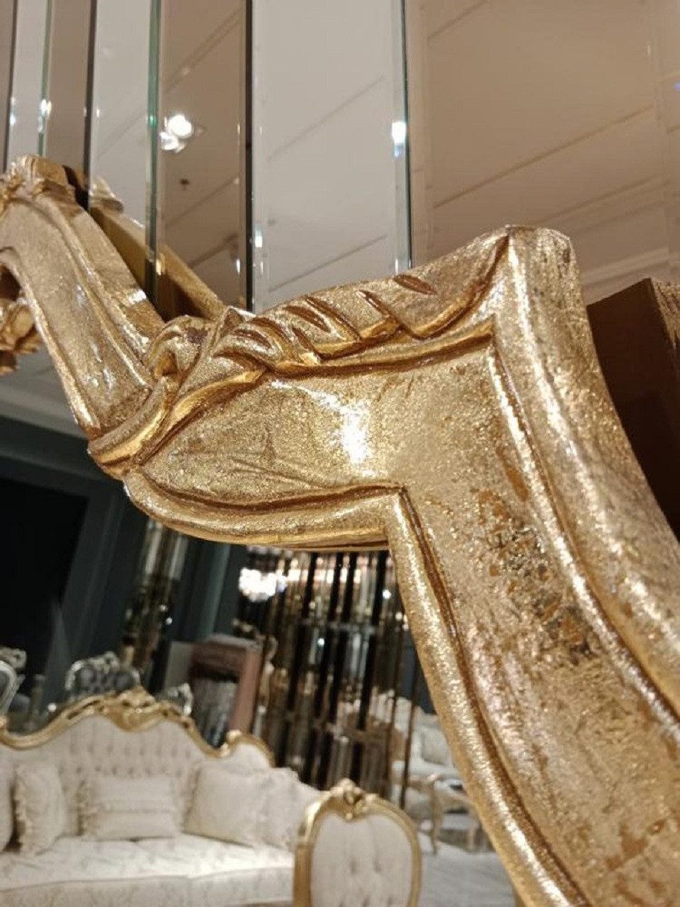 Xlmoebel Sideboard Luxuriöse Holzkommode mit Spiegel und klassischer Anrichte (2 St., 1x Sideboard mit Spiegel), Hergestellt in Europa