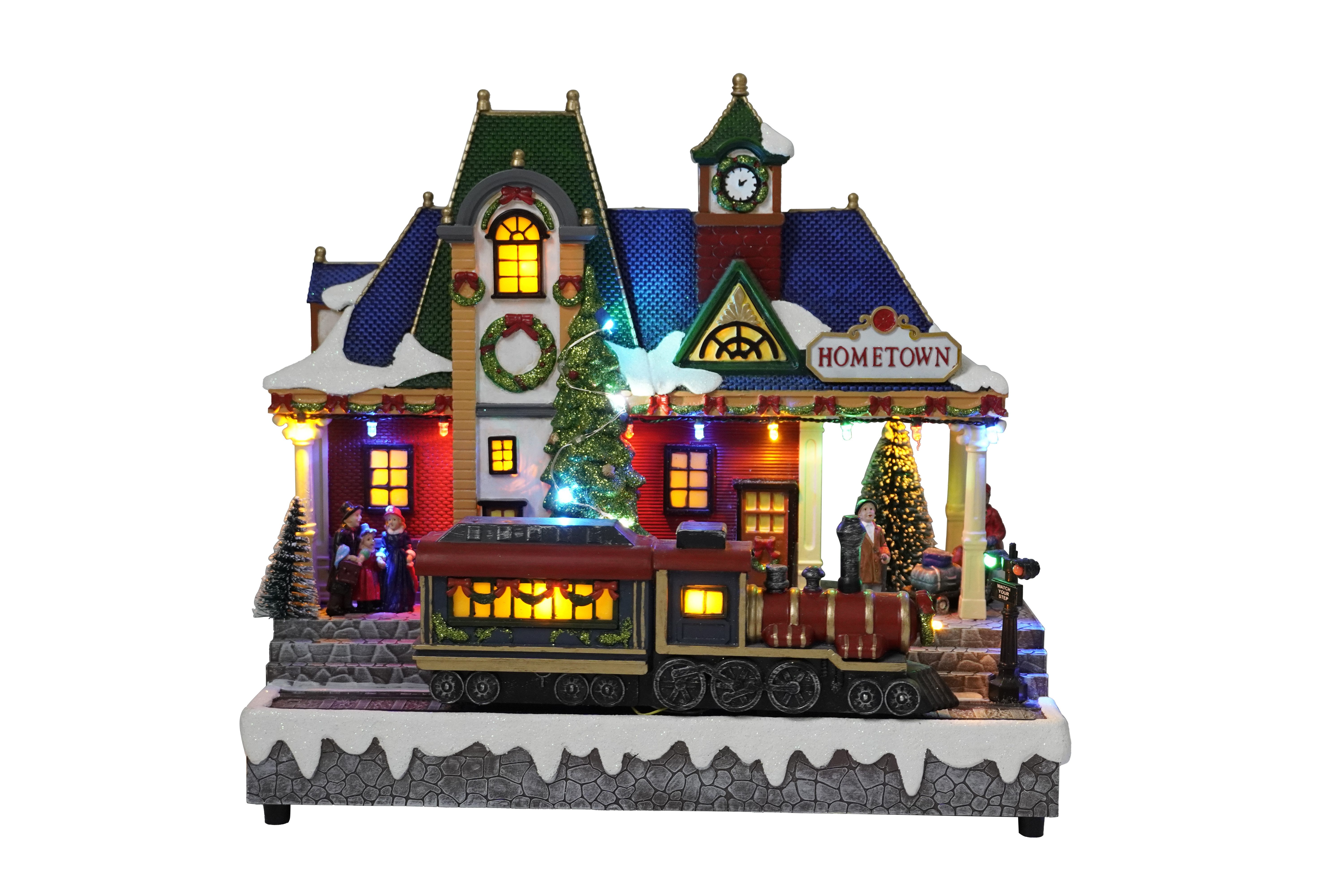 e4fun Dekofigur Weihnachtsdorf/-szene: Zug mit LED, günstig online kaufen
