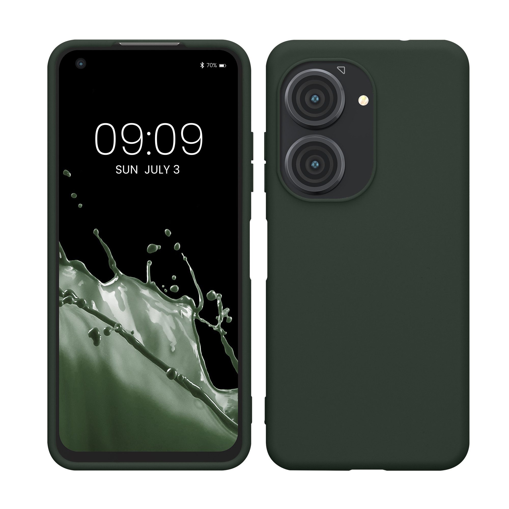 kwmobile Handyhülle Hülle für ASUS Zenfone 10 / Zenfone 9, Hülle Silikon - Soft Handyhülle - Handy Case Cover