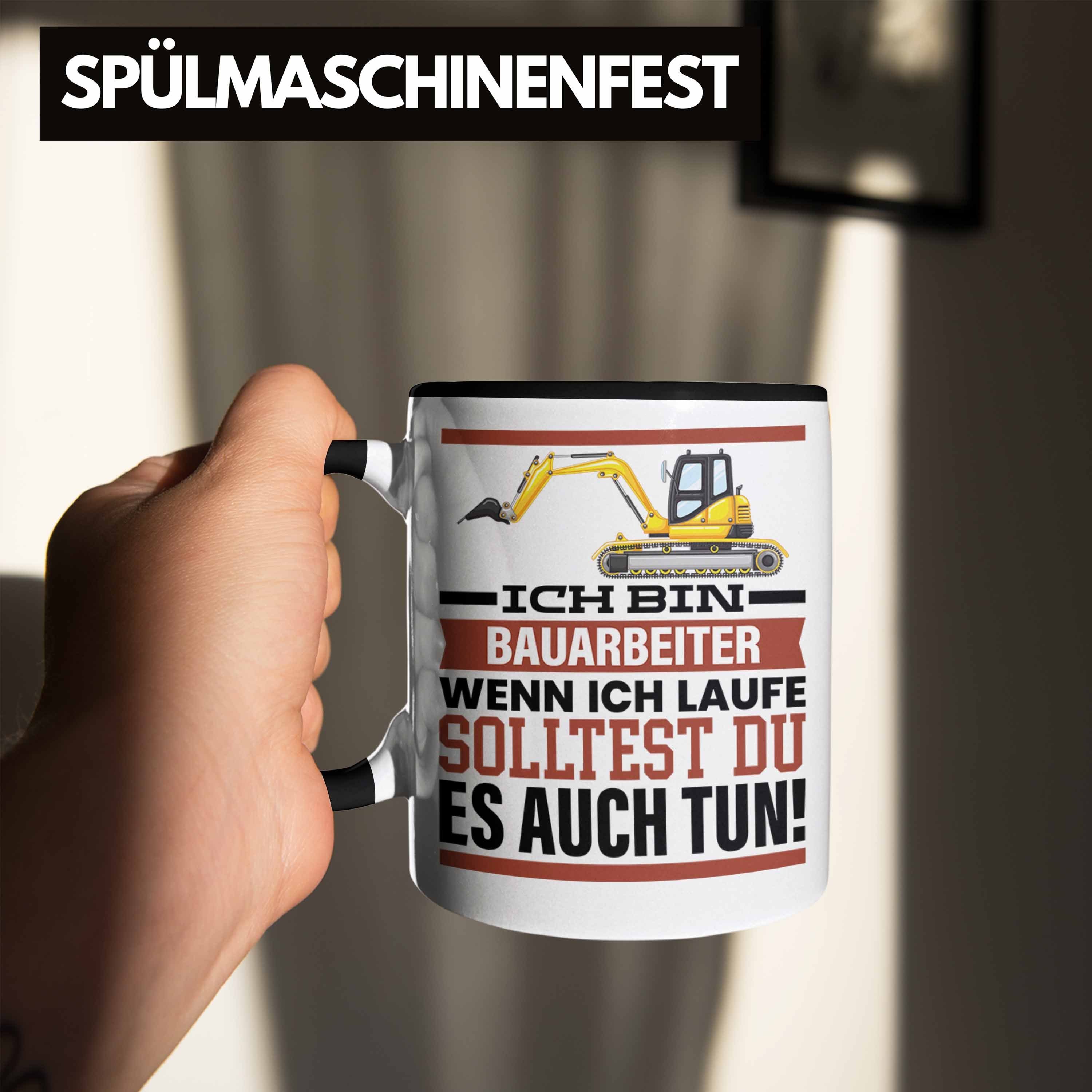 Wenn S Bauarbeiter Renne Geschenkidee Tasse Trendation Schwarz Ich Männer Tasse Geschenk Spruch