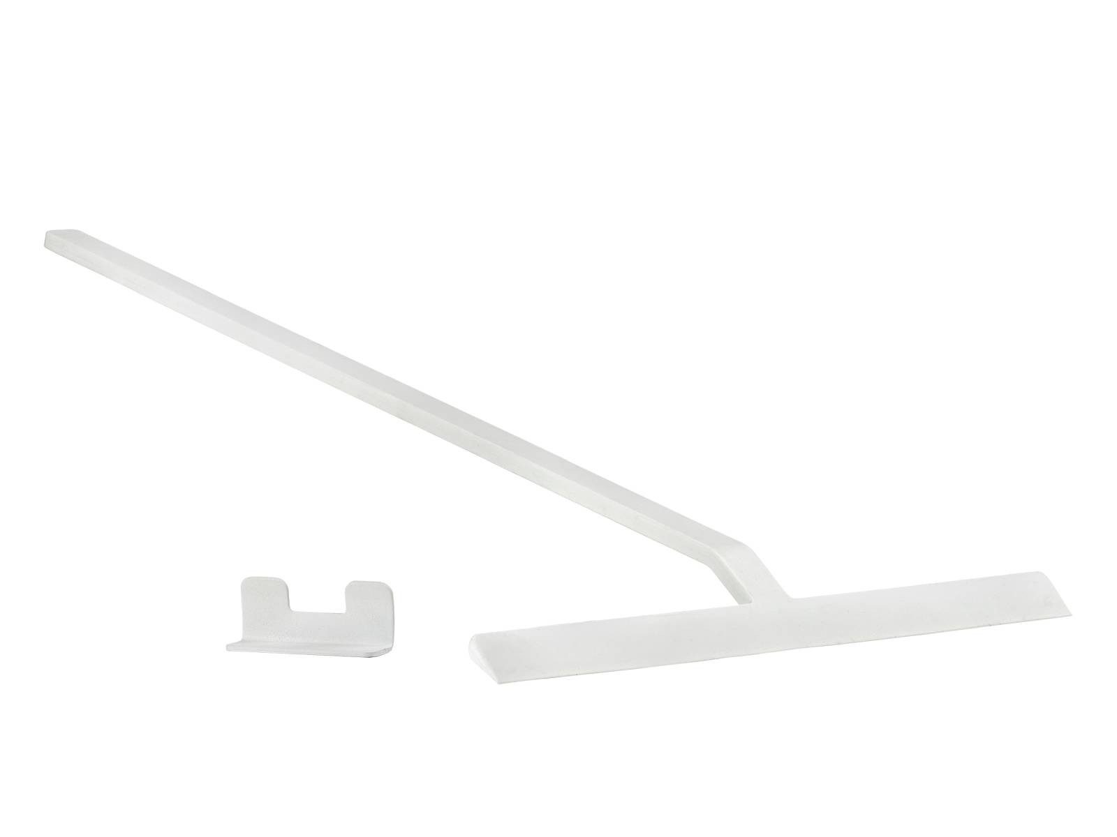 Zone Denmark Duschabzieher Rim, Bad-Abzieher, ohne Bohren, 30cm breit, 50cm langer Griff, weiß