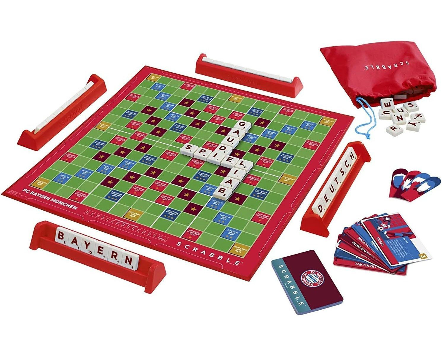 Bayern + Scrabble UNO - Mattel games Würfelbecher München Spiel, Brettspiel & FC