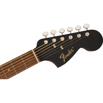 Fender Westerngitarre, Westerngitarren, 000/OM Gitarren, Monterey Standard Black - Westerngitarre