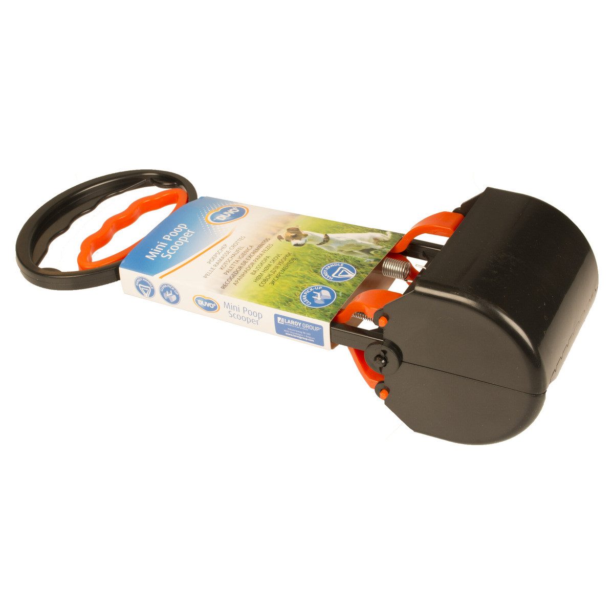 DUVO+ Schaufel Kotschaufel Mini Poop Scooper schwarz/orange