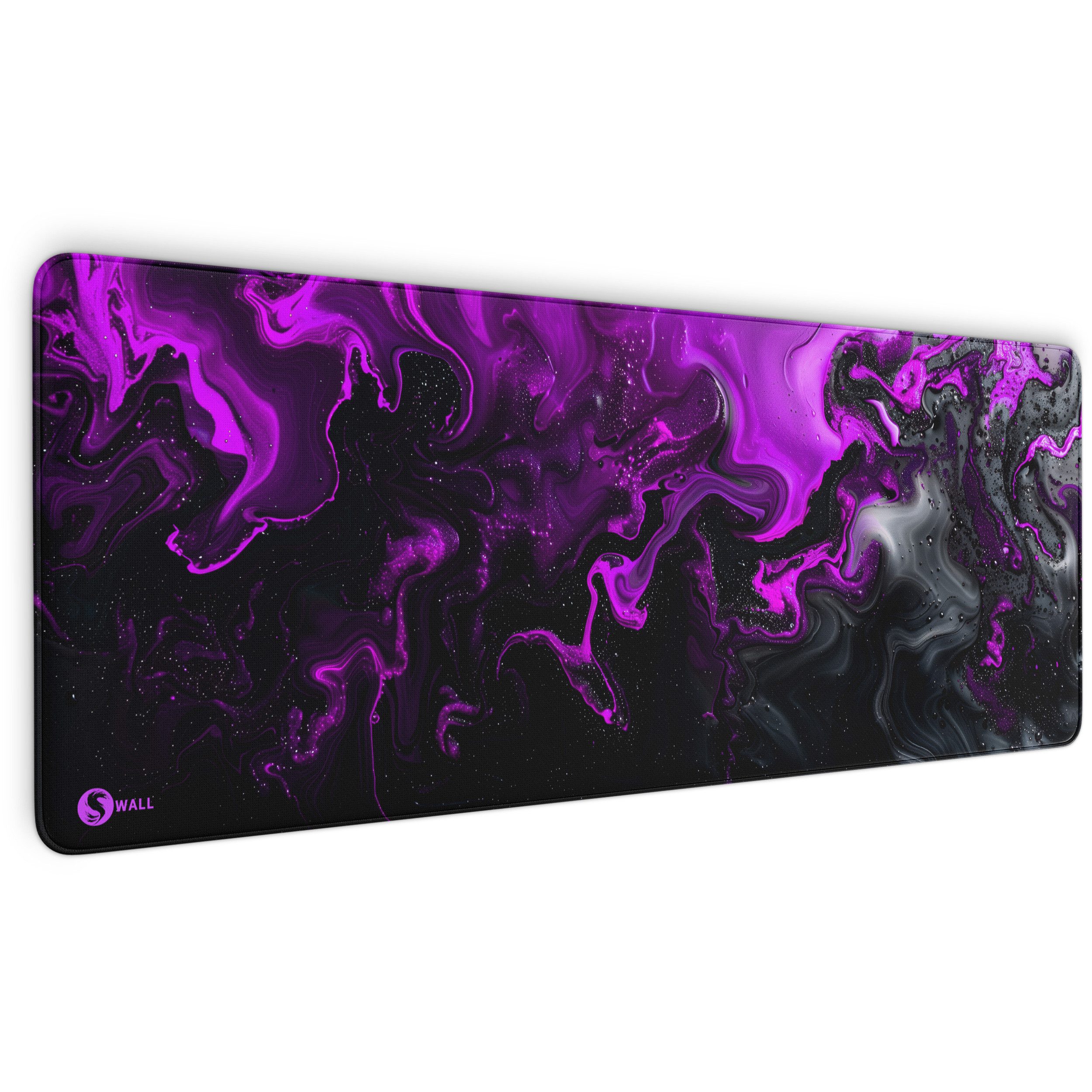 Sunnywall Gaming Mauspad Speed Mousepad XXL Premium 4 mm Liquid Modern Radiant (Farbwahl) (inkl. Wallpaper), 80x30, 90x40 cm, rutschfest, vernähte Ränder, Tischunterlage