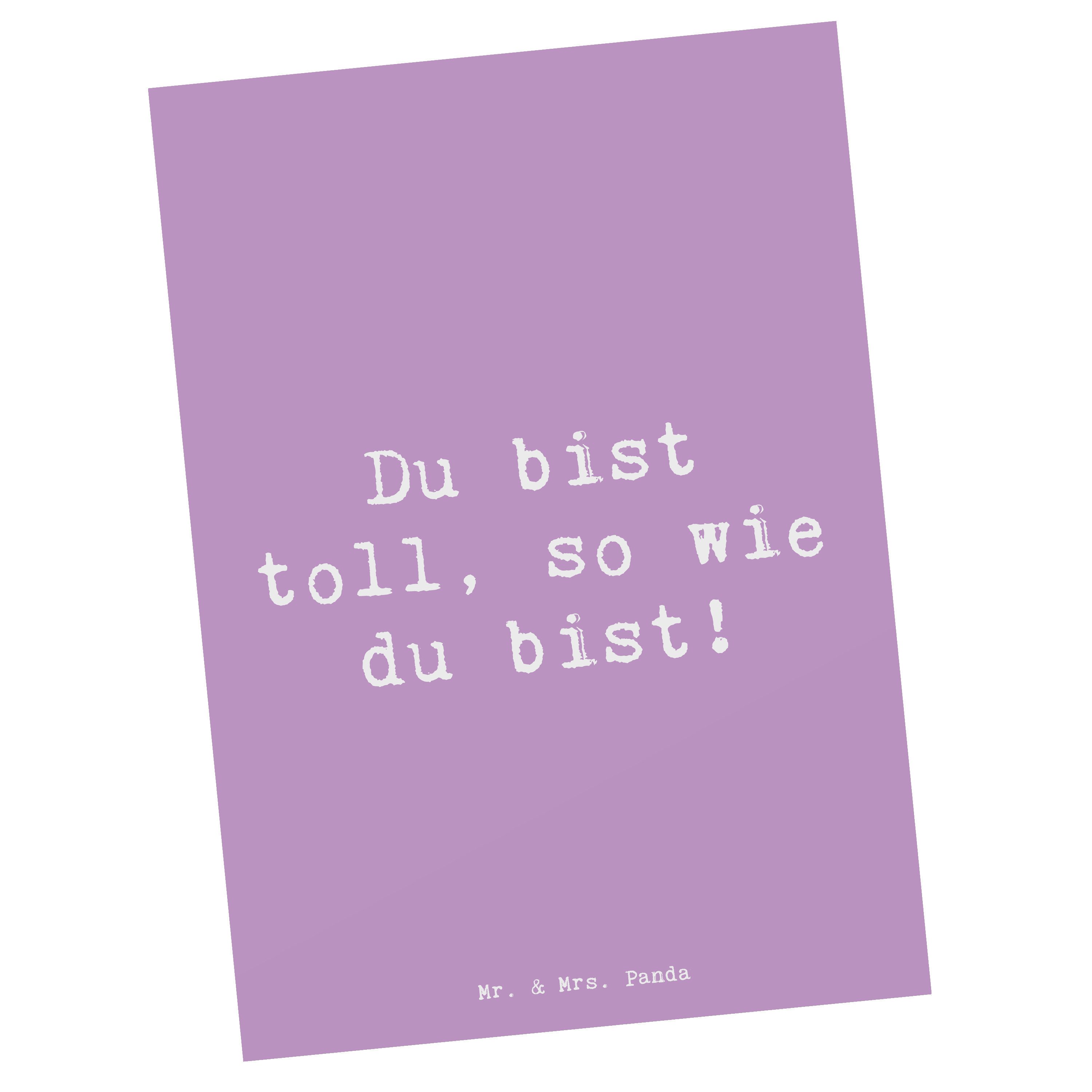 Postkarte Schulanfang Einzigartig - Lavendeltraum - Geschenk, Mutmacher, Ansich